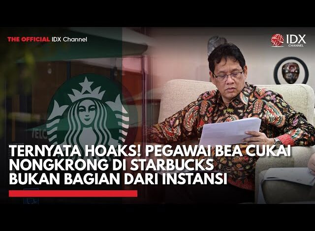 Lapor Pak Purbaya, Info Pegawai Bea Cukai Nongkrong di Starbucks Ternyata Hoaks