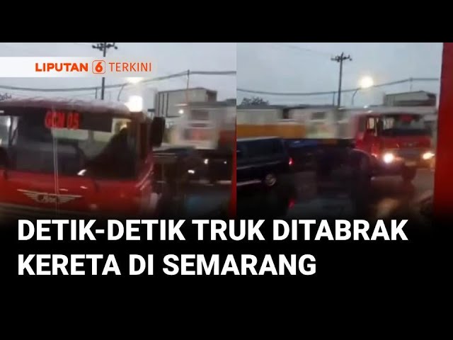 KA Harina Tabrak Truk di Perlintasan Kaligawe, Semarang