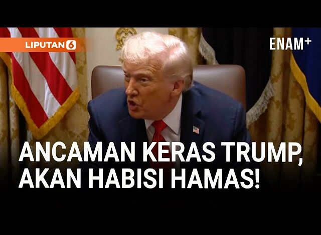 Trump Ancam Hamas Akan Dihabisi Jika Tak Patuhi Gencatan Senjata
