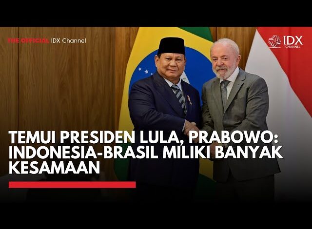 Temui Presiden Lula, Prabowo: Indonesia-Brasil Miliki Banyak Kesamaan