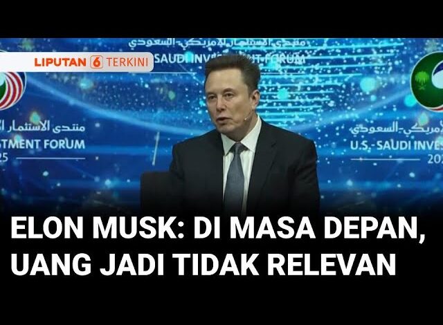 Dampak AI & Robot, Elon Musk Prediksi Tren ‘Hidup Tanpa Bekerja’ di Masa Depan