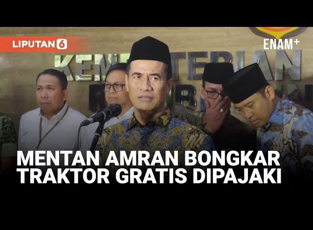 Dibongkar Mentan Amran Ada Oknum Ngaku Dirjen Pajaki Traktor Gratis Rp600 Juta