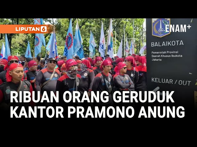 Ribuan Buruh Geruduk Balai Kota, Desak UMP DKI Naik Jadi Rp6 Juta