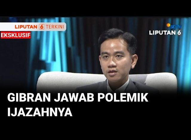 EKSKLUSIF! Wakil Presiden Gibran Menjawab Polemik Ijazahnya | Liputan 6