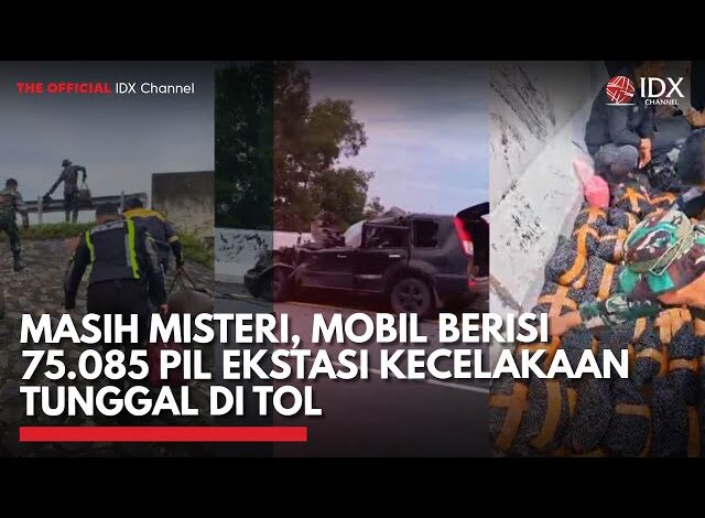 Masih Misteri, Mobil Berisi 75.085 Pil Ekstasi Kecelakaan Tunggal di Tol