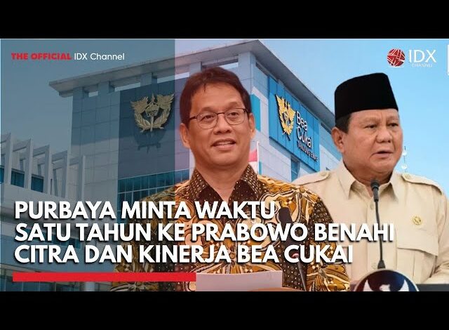 Purbaya Minta Waktu Satu Tahun ke Prabowo Benahi Citra dan Kinerja Bea Cukai