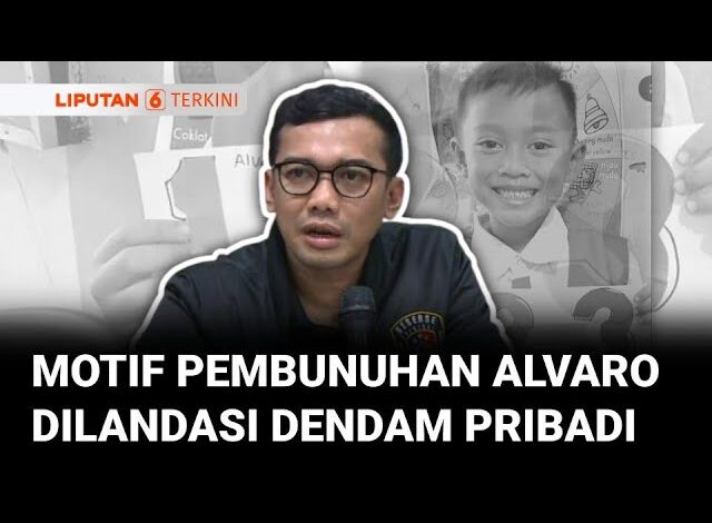 Polisi Sebut Motif Pembunuhan Alvaro adalah Dendam Pribadi Tersangka yang Dilandasi Kemburuan