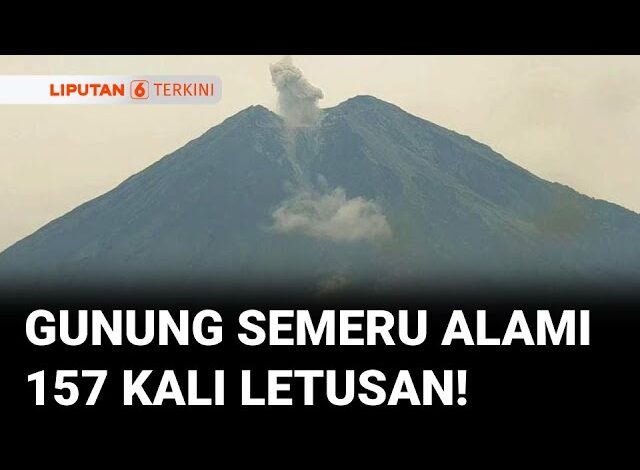 Gunung Semeru Meletus 157 Kali! Detik-detik Letusan Terekam Kamera | Liputan 6