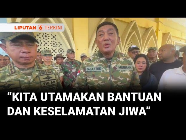 Menhan Sjafrie Sjamsoeddin Pastikan Bantuan Bencana di Sumatra Disalurkan Cepat Melalui Airdrop