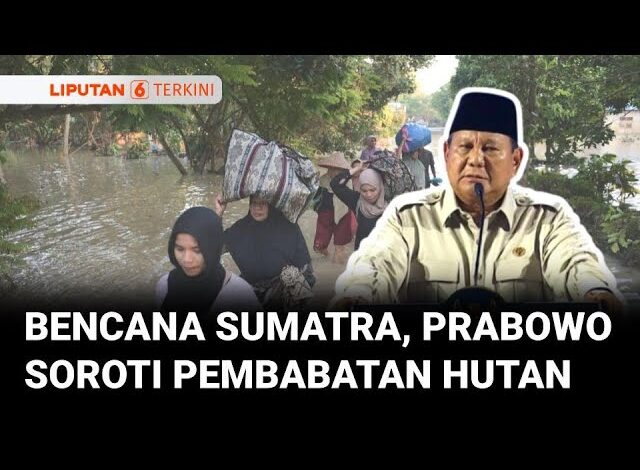 Bencana Sumatra, Prabowo Singgung Pembabatan Pohon hingga Kerusakan Hutan | Liputan 6