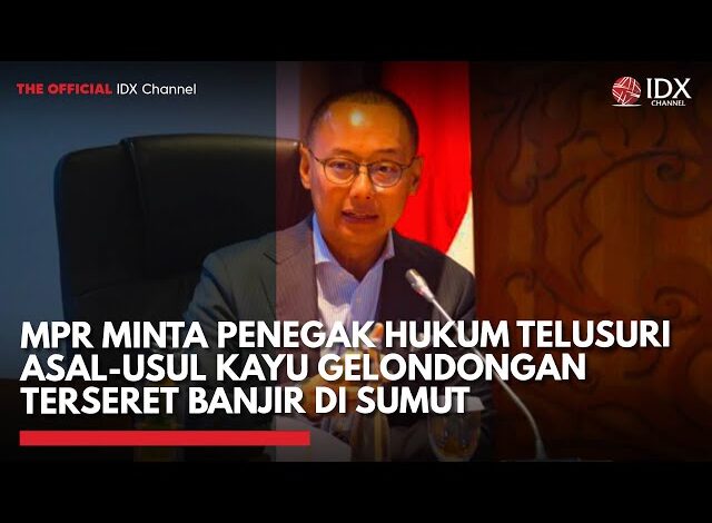 MPR Minta Penegak Hukum Telusuri Asal-Usul Kayu Gelondongan Terseret Banjir di Sumut