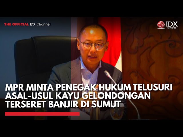 MPR Minta Penegak Hukum Telusuri Asal-Usul Kayu Gelondongan Terseret Banjir di Sumut