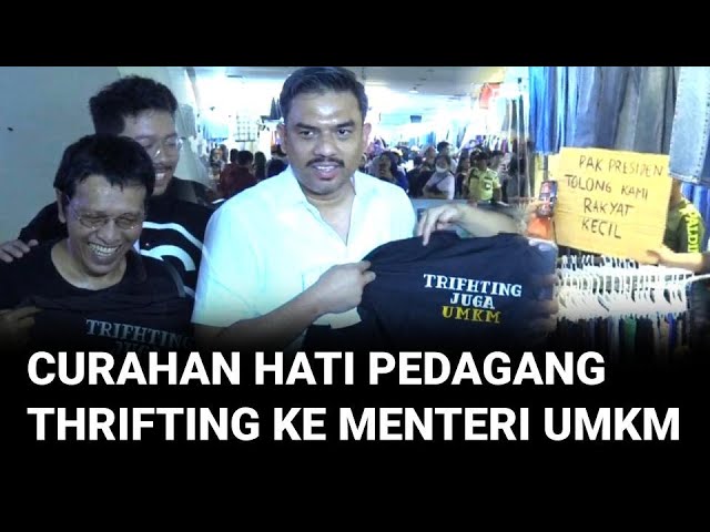 Menteri UMKM Tinjau Pasar Senen, Pedagang Thrifting Curhat Tidak Ingin Usaha Ditutup