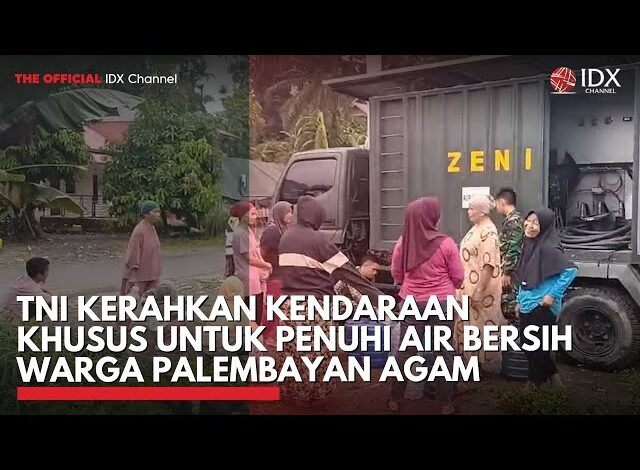 TNI Kerahkan Kendaraan Khusus untuk Penuhi Air Bersih Warga Palembayan Agam