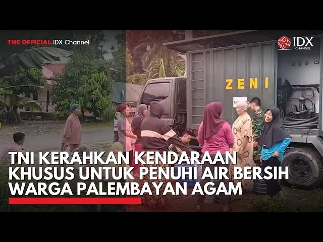 TNI Kerahkan Kendaraan Khusus untuk Penuhi Air Bersih Warga Palembayan Agam
