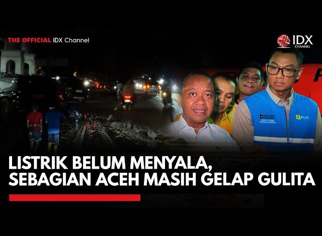 Listrik Belum Menyala, Sebagian Aceh Masih Gelap Gulita