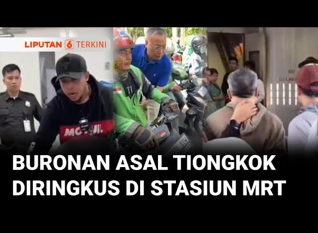Detik-Detik Buronan Asal Tiongkok Kabur Naik Mobil Mewah, Ditangkap di Stasiun MRT
