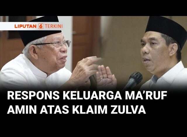 Klarifikasi Keluarga Ma’ruf Amin Soal Klaim Zulva Mustafa Dapat Restu jadi PJ Ketum PBNU