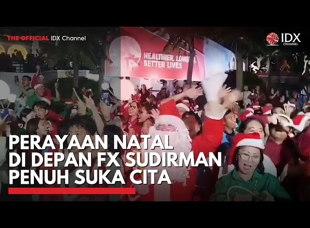 Perayaan Natal di Depan FX Sudirman Penuh Suka Cita
