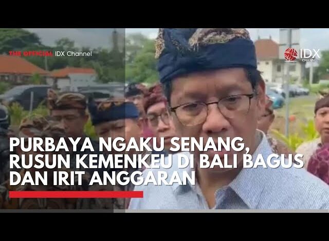 Purbaya Ngaku Senang, Rusun Kemenkeu di Bali Bagus dan Irit Anggaran