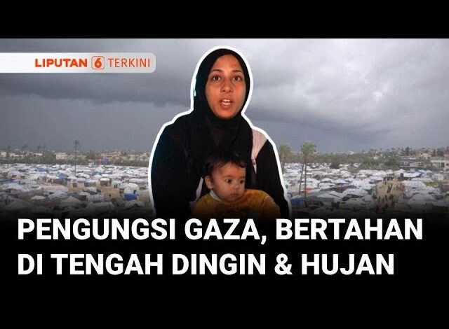 Tenda Bocor dan Cuaca Ekstrem, Pengungsi Gaza Kian Terpuruk