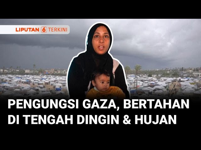 Tenda Bocor dan Cuaca Ekstrem, Pengungsi Gaza Kian Terpuruk