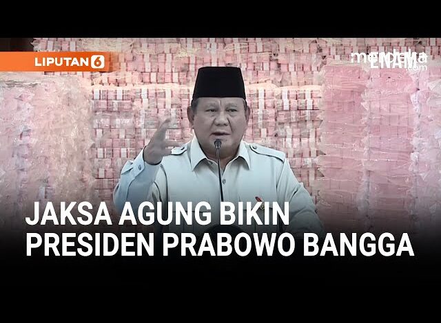 Hormat Prabowo Bangga Jaksa Agung Sangar Sikat Habis Penjahat