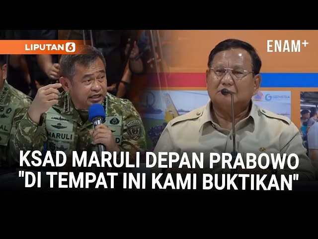 KSAD Maruli Depan Prabowo Usai Terima Perintah Ini: Sebagai Dansatgas, Kami Buktikan!