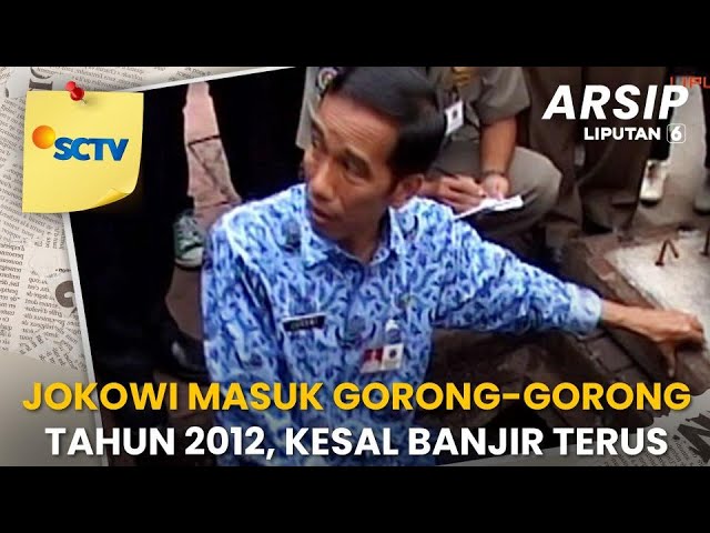 Momen Gubernur Jokowi Cek Langsung Gorong-Gorong, Kesal Jakarta Banjir Terus