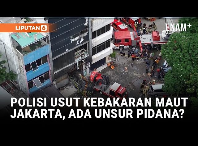 Polisi Usut Kebakaran Maut Gedung Terra Drone, Ada Unsur Pidana?