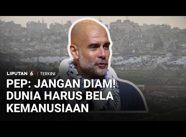 Konser Act X Palestine, Pep Guardiola Soroti Krisis Gaza: Jangan Diam, Dunia Harus Bela Kemanusiaan
