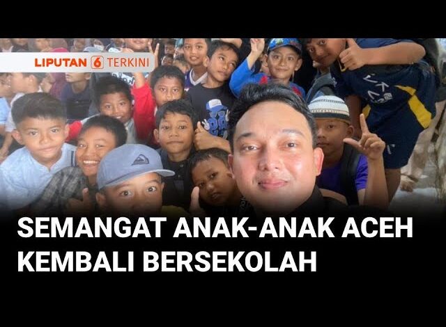 Di Tengah Keterbatasan, Anak-Anak Aceh Kembali Bersekolah dengan Semangat