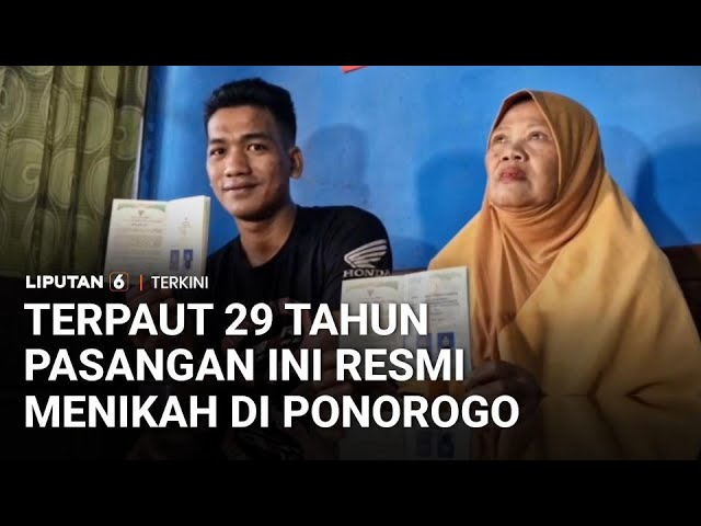 Cinta Tak Kenal Usia, Pasangan Terpaut 29 Tahun Resmi Menikah di Ponorogo