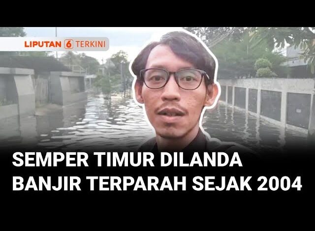 Perumahan Semper Timur Tergenang Banjir Terparah Sejak 2004