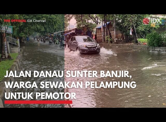 Jalan Danau Sunter Banjir, Warga Sewakan Pelampung untuk Pemotor | IDXC UPDATE