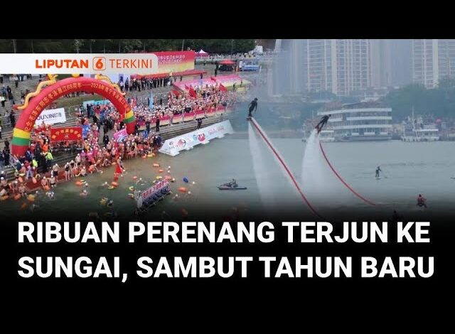 Ribuan Perenang Terjun ke Sungai Yongjiang, Tiongkok, Sambut Tahun Baru 2026 | Liputan 6