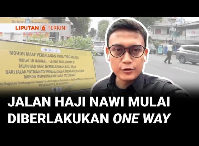 Imbas Proyek Penggalian SDA, Dishub Berlakukan One Way Jalan Haji Nawi hingga Juli 2026