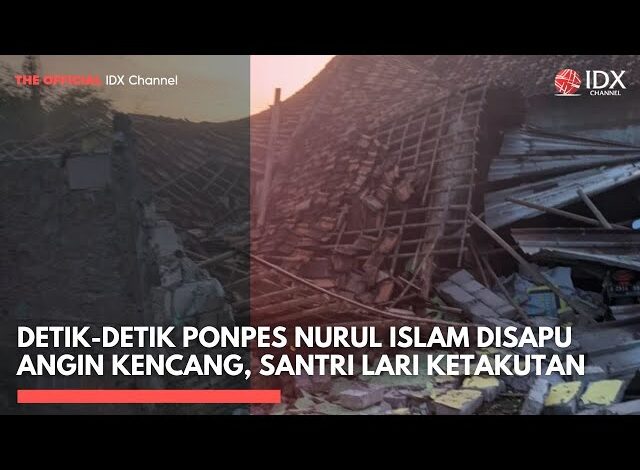 Detik-detik Ponpes Nurul Islam Disapu Angin Kencang, Santri Lari Ketakutan | IDXC UPDATE