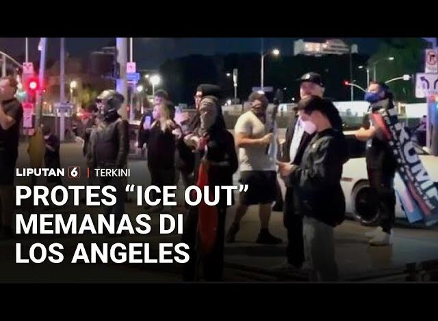 Demonstrasi Anti-ICE Kepung Pusat Penahanan Los Angeles | Liputan 6