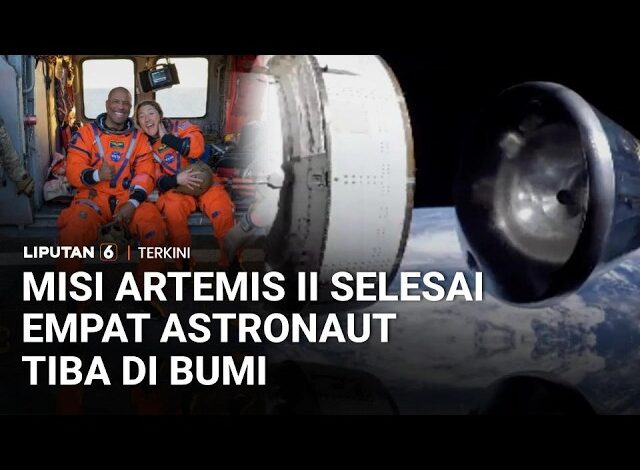 Usai 10 Hari Mengelilingi Bulan, Empat Astronaut dalam Misi Artemis II Tiba di Bumi | Liputan 6