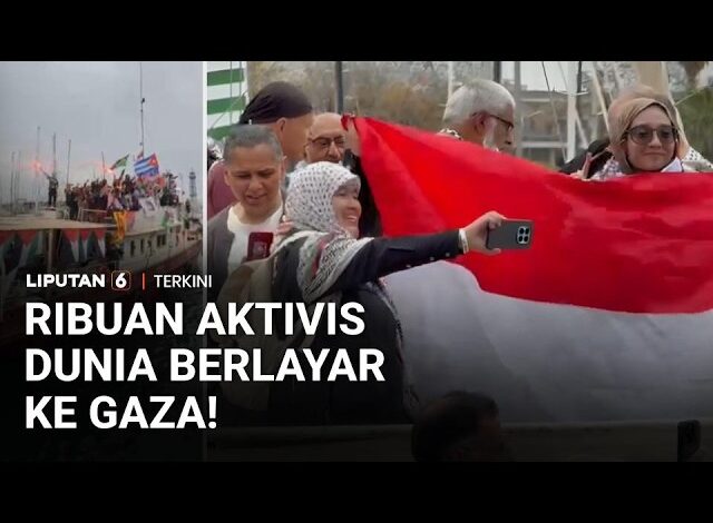 Delegasi Indonesia Ikut Flotilla ke Gaza, Ribuan Aktivis Dunia Berlayar dari Barcelona | Liputan 6