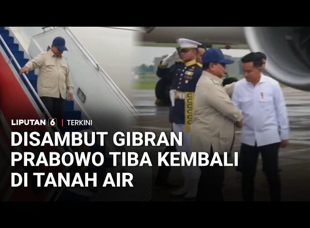 Disambut Gibran di Halim, Prabowo Tiba di Tanah Air Usai dari Rusia dan Prancis | Liputan 6