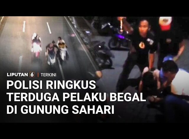 Aksinya Terekam CCTV, Terduga Pelaku Begal Motor di Kawasan Gunung Sahari Diringkus Polres Jakpus